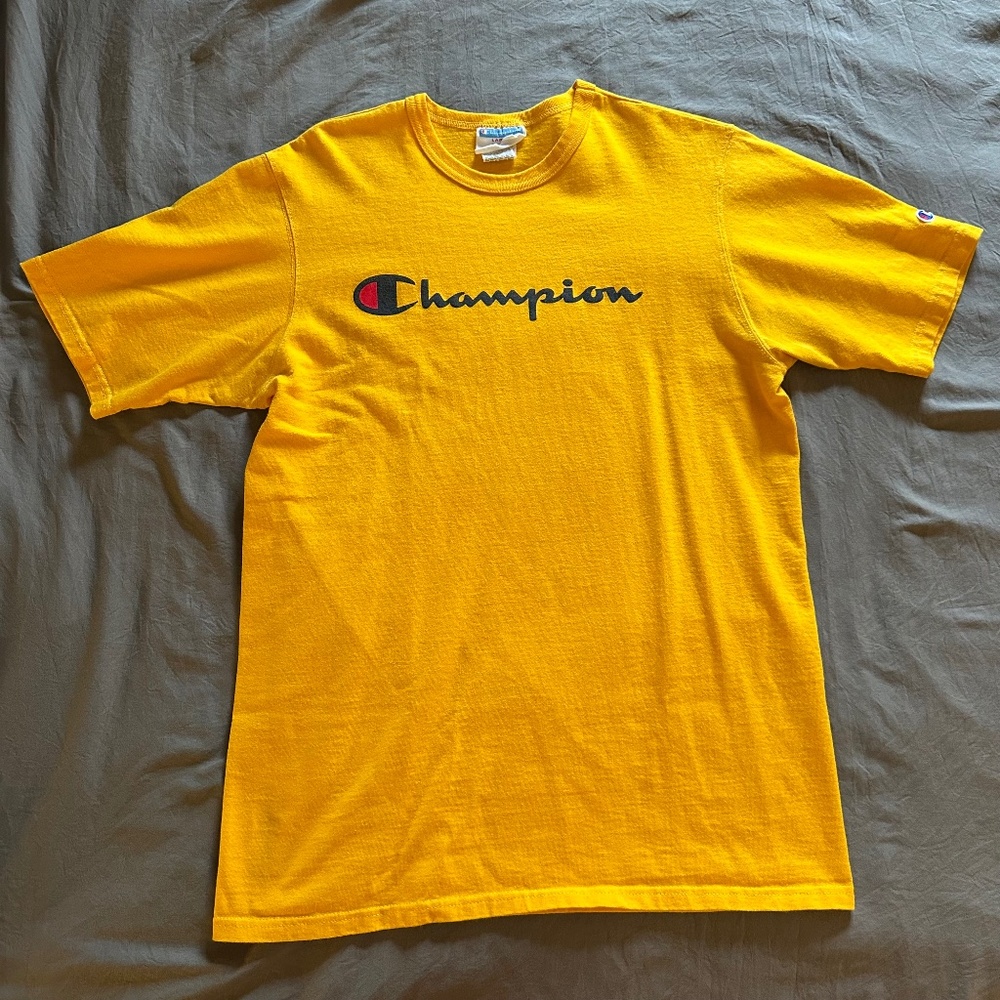 Champion Gold Classic Graphic T-Shirt, Men's Large